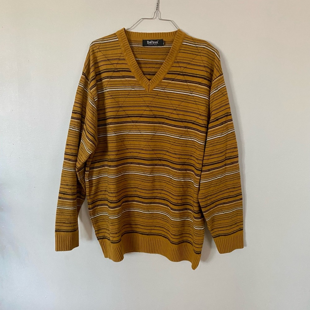 Vintage Striped Knit Sweater